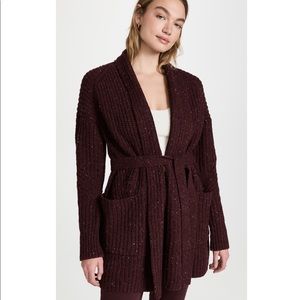NWT $565 Rag & Bone Eco Donegal Belt Recycled Wool Blend Cardigan Coat